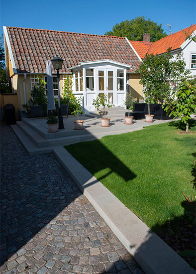 a patio made by limestone a patio made by limestone