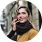 a woman talking on the phone